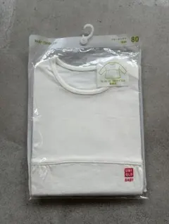 UNIQLO ベビー クルーネックＴ 80サイズ オフホワイト
