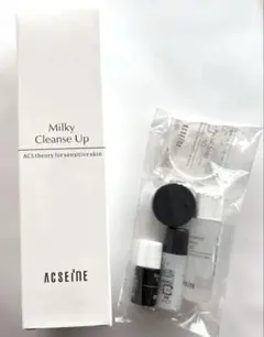 【新品】アクセーヌミルキィクレンズアップ 120gスキンケアセット付のサムネイル
