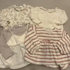 ベビー服 80センチ女の子春秋服4点セット