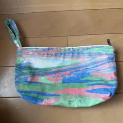 マーブル柄 ポーチ