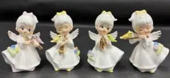 天使の陶器フィギュア 4体セット　（加藤工芸）