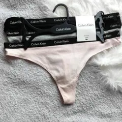 【ブラック込の3点セット】カルバンクライン Tバック Sサイズ ショーツ 下着