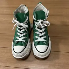 Converse グリーン ハイカットスニーカー　サイズ24.5