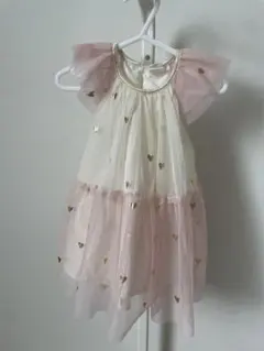 H&M ハートチュールワンピース 6-9M ベビードレス 80