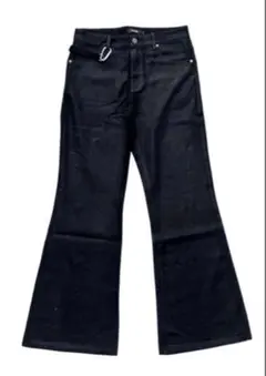 GOAR.ARCHIVE コーティング ブラック デニム ワイド Mサイズ goar.archive flare pants M コーティングデニム ゴア - メルカリ