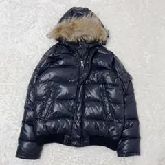 beauty&youthリアルファー ダウン ジャケット 黒 ブラック y2k