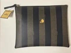 【FENDI】ペカン柄 クラッチバッグ　薄型　ユニセックス　★vintageのサムネイル