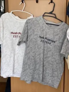 Hush Puppiesメンズ ポケット付きTシャツ 白色Mサイズ　灰色Lサイズのサムネイル