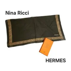 Nina Ricci & HERMES スカーフ　スカーフ巻き方のサムネイル