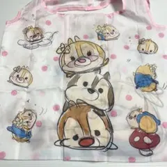 ディズニー　ツムツム　チップ　デール　エコバッグ　ショッピングバッグ