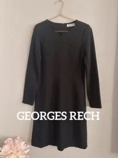 GEORGES RECH ワンピース 冠婚葬祭 オケージョン ウール 式典 黒のサムネイル