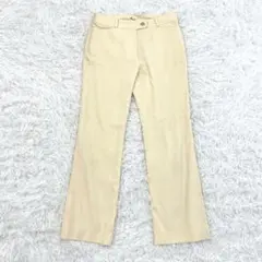 クレージュ courreges スラックス L 11号 パンツ クリーム色