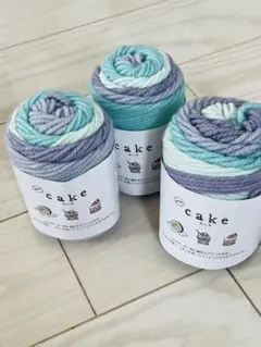 セリア　ケーク　cake ブルー 3個 A