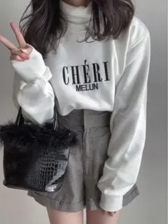 GRL 千鳥柄ハイウエストショートパンツ tu230