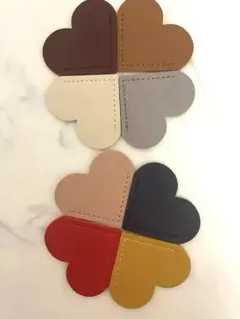 ハート型しおり　御朱印帳マーカー　ブックマーカー　お好きな色　2セット