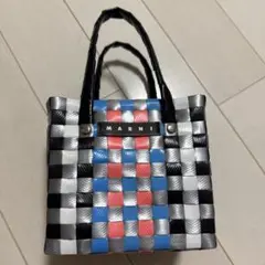 J*☆様 MARNI カラフルチェック かごバッグ - メルカリ