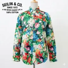 KENZO 海外ガール トップス 半袖 シャツ レディース 花柄 ショート丈 