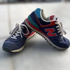 New Balance ML574PPN 23.5cm スニーカー ネイビー