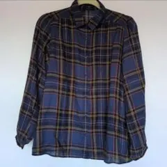 【古着】長袖ブラウス　Mサイズ