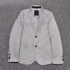 PULL&BEAR　テーラードジャケット　スエット　グレー　カジュアル