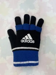 adidas 指なしグローブ 黒/青　片手のみ