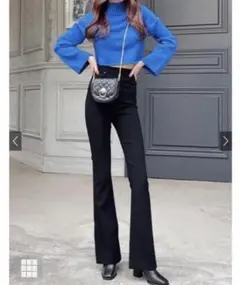 GRL 新品タグ付き ストレッチフレアパンツ cu34