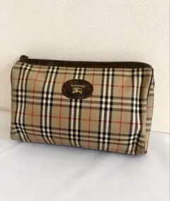【Burberry バーバリー】セカンド クラッチバッグ ノバチェック