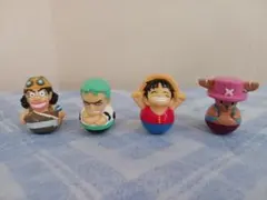 h*3様 アニメ / ワンピース　だるまおこし　4点　　まとめ売り　フィギュア