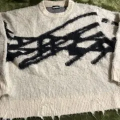 genzai Big Logo Knit ホワイト