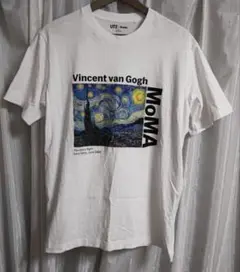 美品 Lサイズ MoMA ゴッホ UNIQLO Tシャツ 白