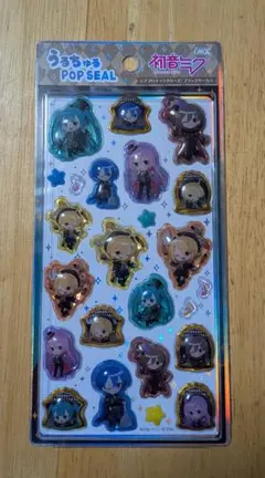 ★未使用★「初音ミク/ブラックサーカス」うるちゅるポップシール