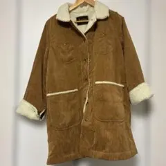 Vent Couvert フェイクムートンコート ボア フード付き キャメル 