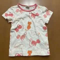 MoujonJon 猫プリント Tシャツ 90
