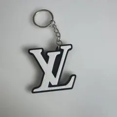 VLロゴ キーホルダー ホワイト ブラック
