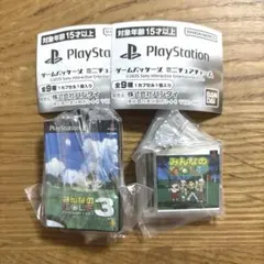 PlayStation ゲームパッケージミニチュアチャーム　みんなのGOLF