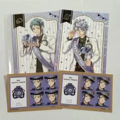 ツイステ 特典 ステッカー アズール ジェイド フロイド おめかしバースデー