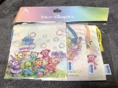 東京ディズニーシー　ダッフィーフレンズ　カラフルハピネス　巾着３セット　20周年