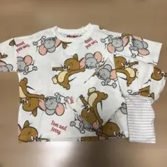 新品 トムとジェリー ベビーパジャマ 90cm