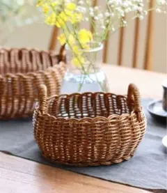 UTILE ユティル 洗えるラウンドローバスケット S