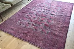 美品□ブータン□キラ□最高級□伝統手織り□ヴィンテージ□ラグ