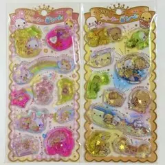 キラキラウォーターインシール　なっとうちゃん　フワフワらびちゃん　国内正規品
