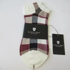 ブラックレーベルクレストブリッジ新品ベージュ（42） ショートソックス
