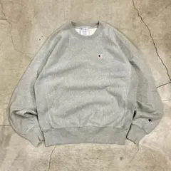 00’s チャンピオン リバースウィーブ 無地 グレー M スウェット
