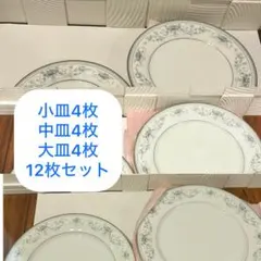 Noritake Noble 2600 花柄皿 12枚セット