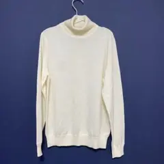 UNIQLO Woolmark タートルネックニット Mサイズ アイボリー