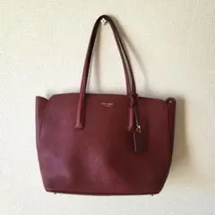 ケイト・スペード　ニューヨーク　ボルドー　トートバッグ　ビジネス　オフィス