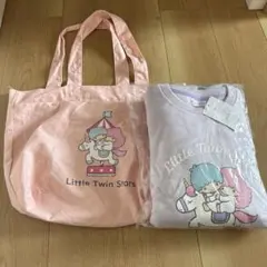 洋服好き様専用　サンリオ リトルツインスターズ キキララ パジャマ Ｌ トート