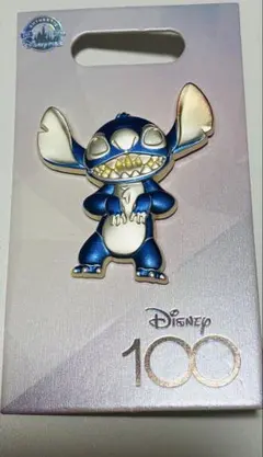 【限定品】ディズニー 100周年 スティッチ ピンバッチ