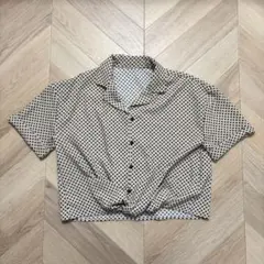 RETRO GIRL半袖ブラウス シャツ ドット柄Mのサムネイル