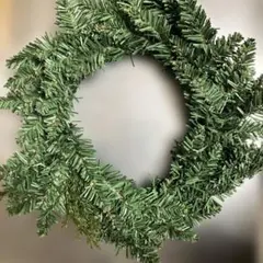 プラスチック製リース ワイヤーフレーム付き　クリスマスリース　ハンドメイド